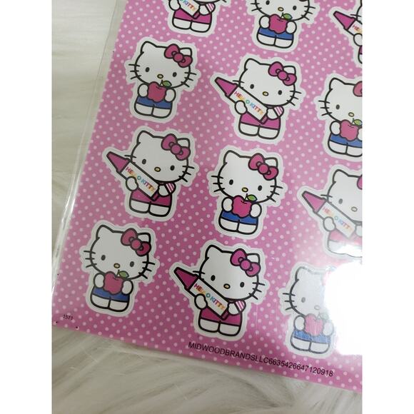 San Rio Hello Kitty Sticker Pack Sealed Craft Apples Crayons Teacher 96 pcs 2015 - Picture 2 of 5